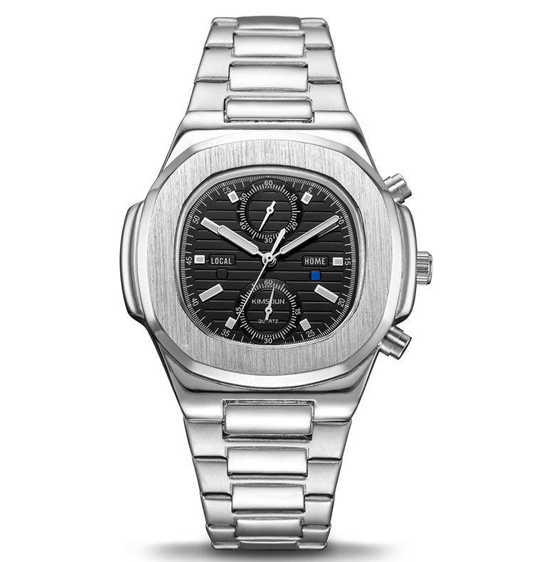 Montre quartz Scaphandre Quartz Élégance – Montre Homme Étanche en Acier Inoxydable