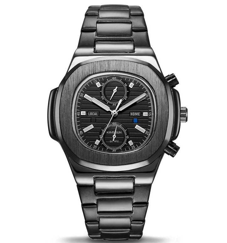 Montre quartz Scaphandre Quartz Élégance – Montre Homme Étanche en Acier Inoxydable