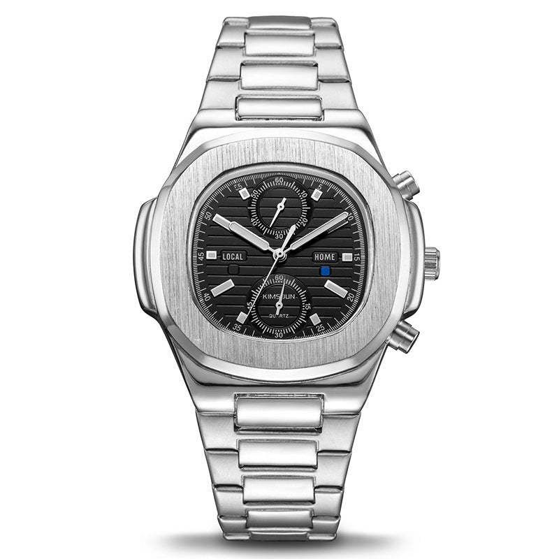 Montre quartz Scaphandre Quartz Élégance – Montre Homme Étanche en Acier Inoxydable