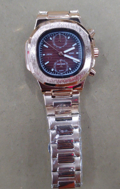 Montre quartz Scaphandre Quartz Élégance – Montre Homme Étanche en Acier Inoxydable