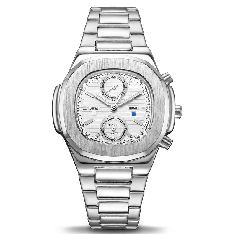 Montre quartz Scaphandre Quartz Élégance – Montre Homme Étanche en Acier Inoxydable