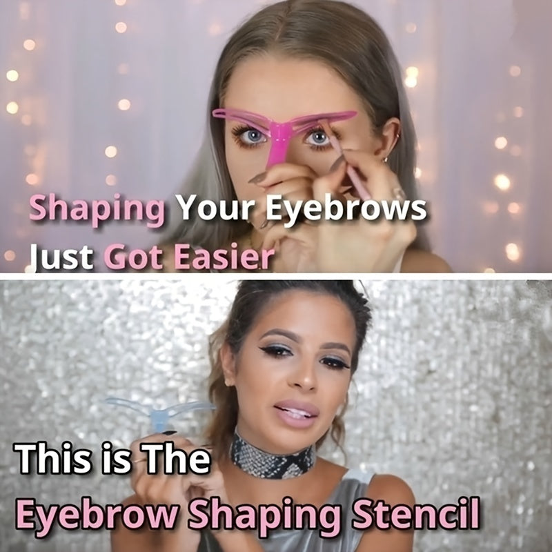 Stencily™ Pochoirs à Sourcils – 8 Pochoirs Réutilisables