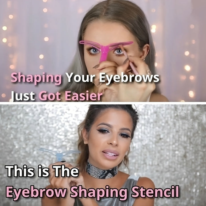 Stencily™ Pochoirs à Sourcils – 8 Pochoirs Réutilisables