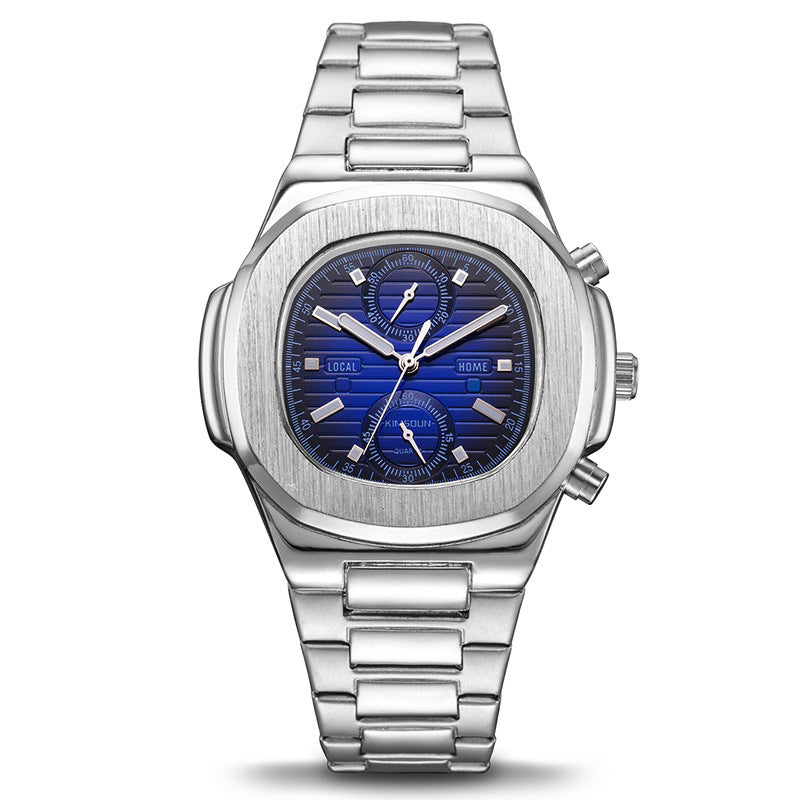 Montre quartz Scaphandre Quartz Élégance – Montre Homme Étanche en Acier Inoxydable