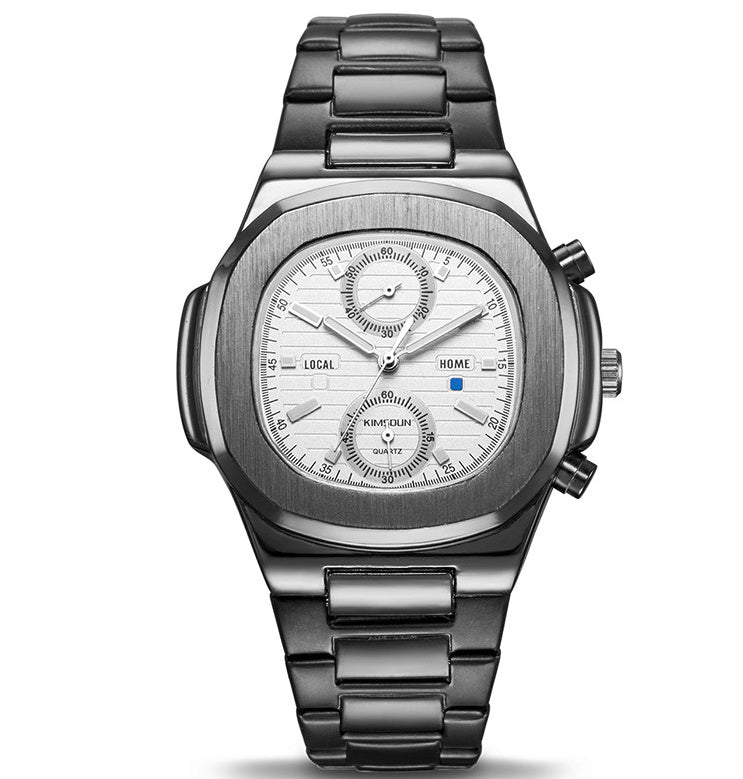 Montre quartz Scaphandre Quartz Élégance – Montre Homme Étanche en Acier Inoxydable