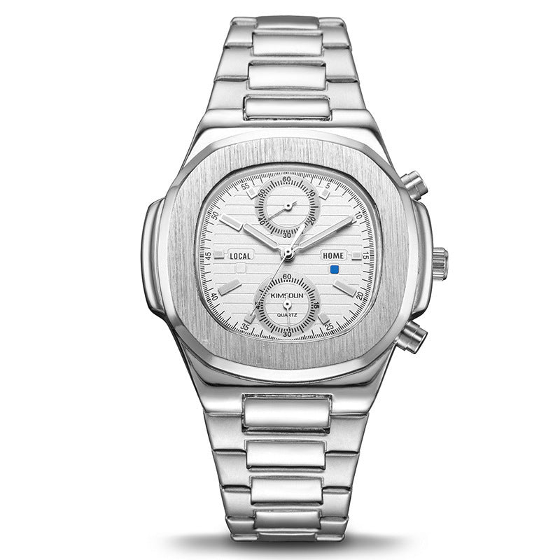Montre quartz Scaphandre Quartz Élégance – Montre Homme Étanche en Acier Inoxydable