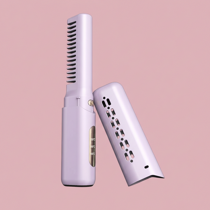 Peigne Lisseur USB Portable NoFrizzo™ Sans Fil Rechargeable