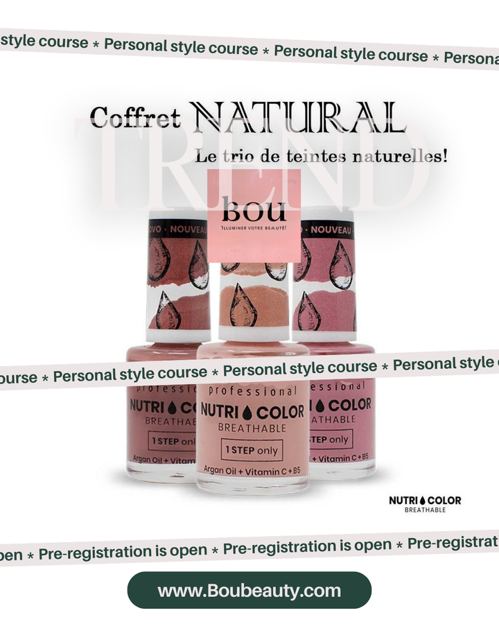 3 Vernis NutriColor Perméable (Halal) – Kit de vernis respirant ongles sains