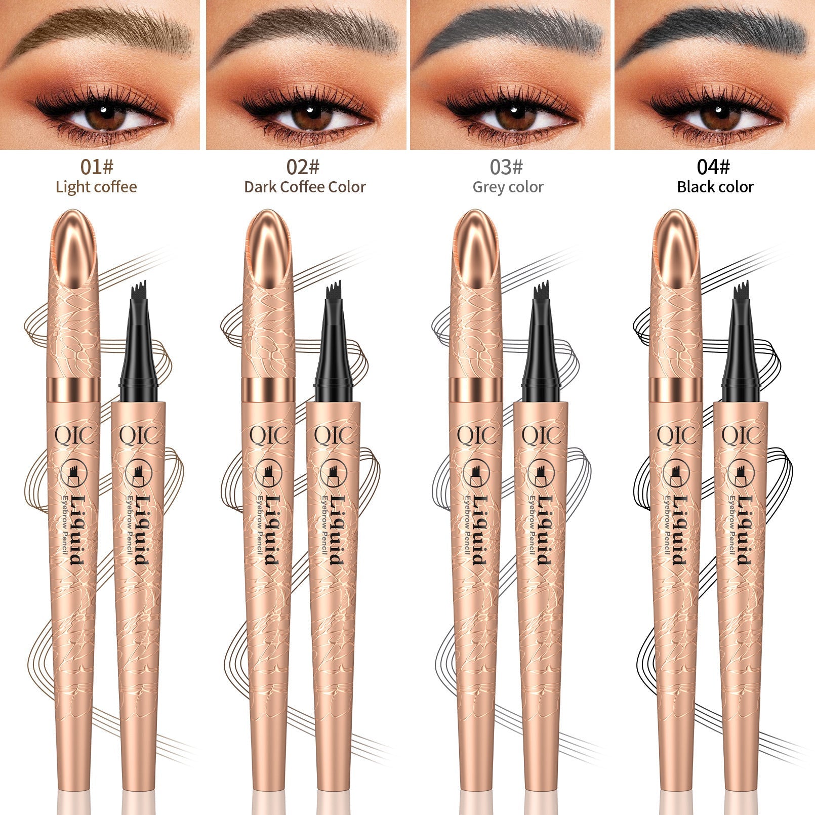 OQC™ Crayon à Sourcils Liquide Waterproof Longue Tenue