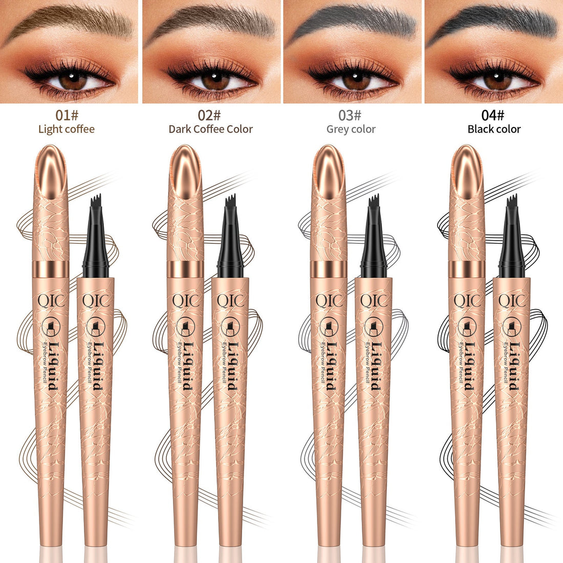 OQC™ Crayon à Sourcils Liquide Waterproof Longue Tenue