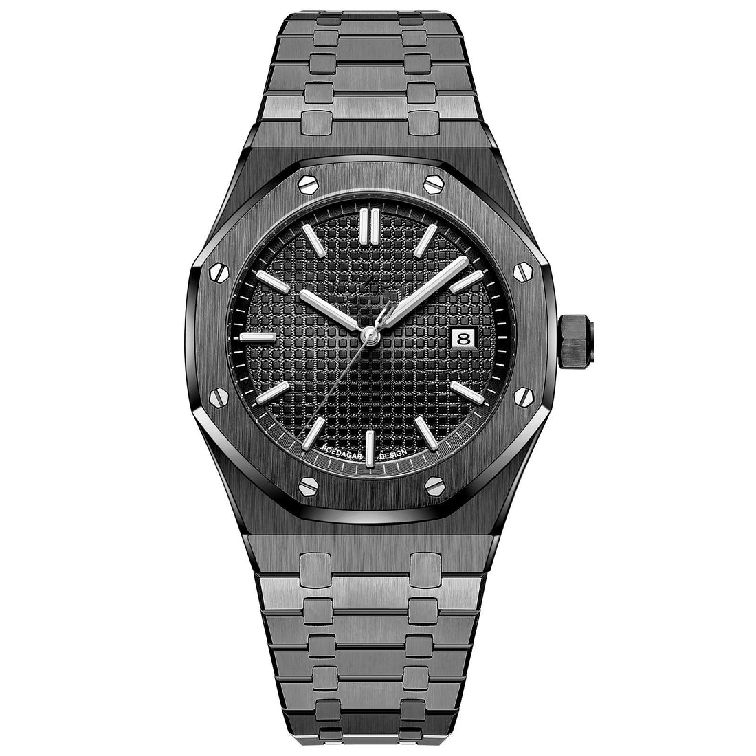 Poedagar™ Élégance Royale – Montre de Luxe Quartz en Acier Inoxydable