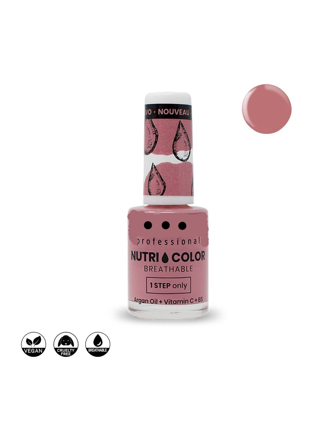 3 Vernis NutriColor Perméable (Halal) – Kit de vernis respirant ongles sains