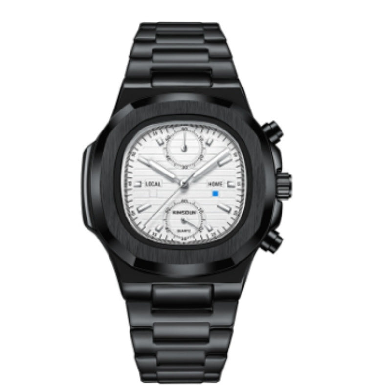 Montre quartz Scaphandre Quartz Élégance – Montre Homme Étanche en Acier Inoxydable