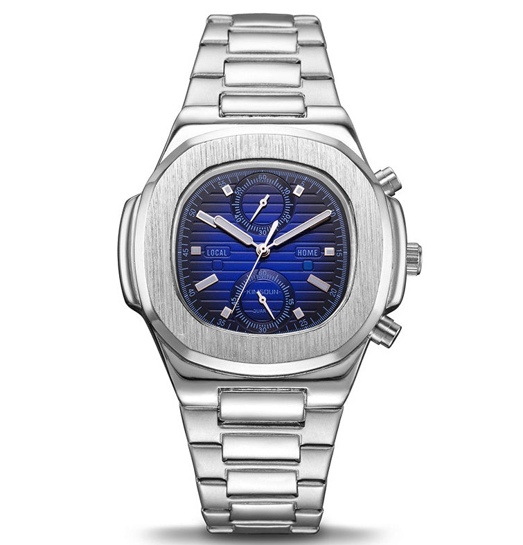 Montre quartz Scaphandre Quartz Élégance – Montre Homme Étanche en Acier Inoxydable