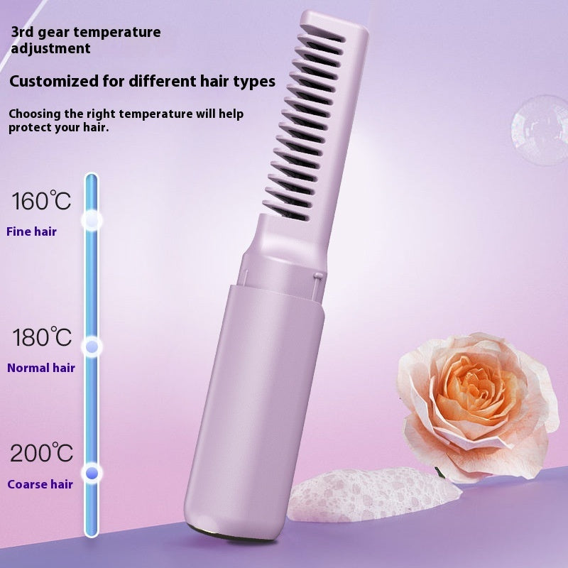 Peigne Lisseur USB Portable NoFrizzo™ Sans Fil Rechargeable