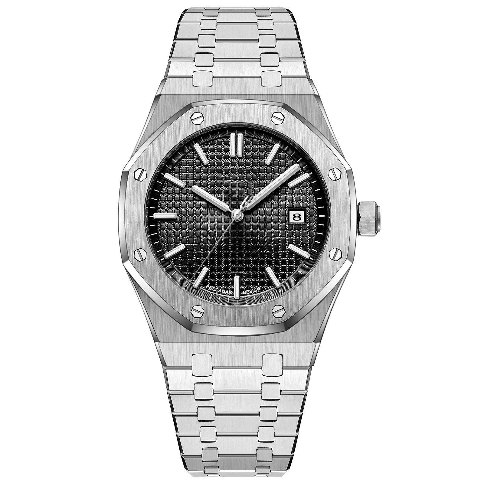 Poedagar™ Élégance Royale – Montre de Luxe Quartz en Acier Inoxydable