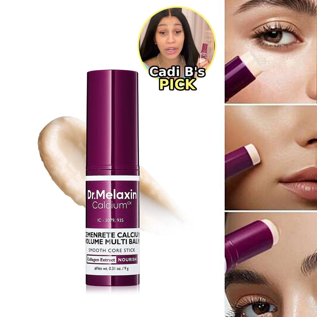 Dr. Melaxin Cemenrete Calcium Volume Multi Balm (stick baume raffermissant, 9g)