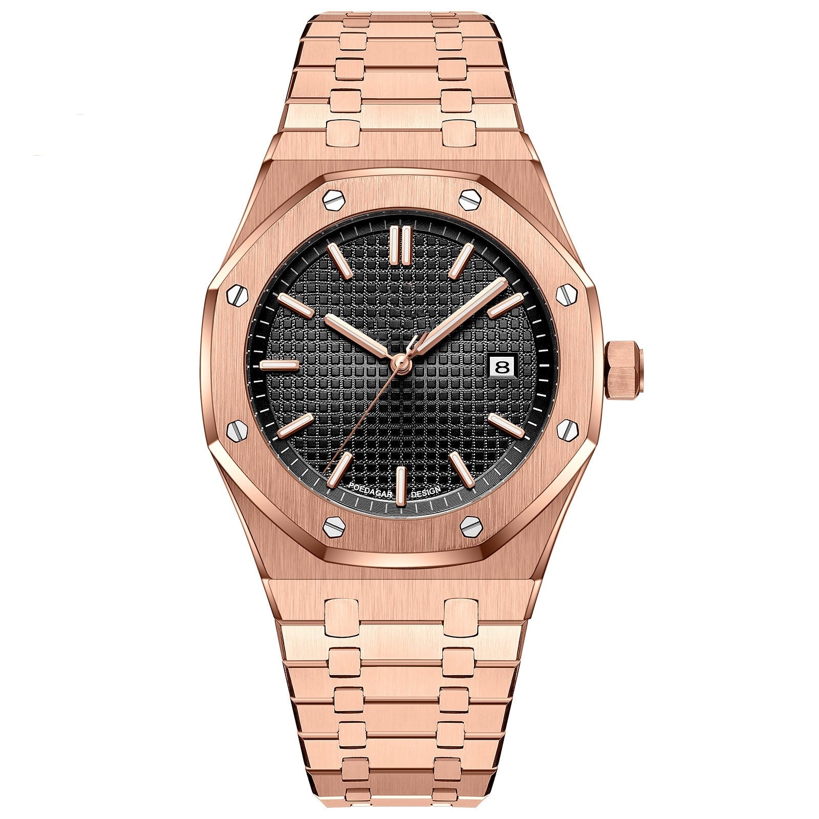 Poedagar™ Élégance Royale – Montre de Luxe Quartz en Acier Inoxydable