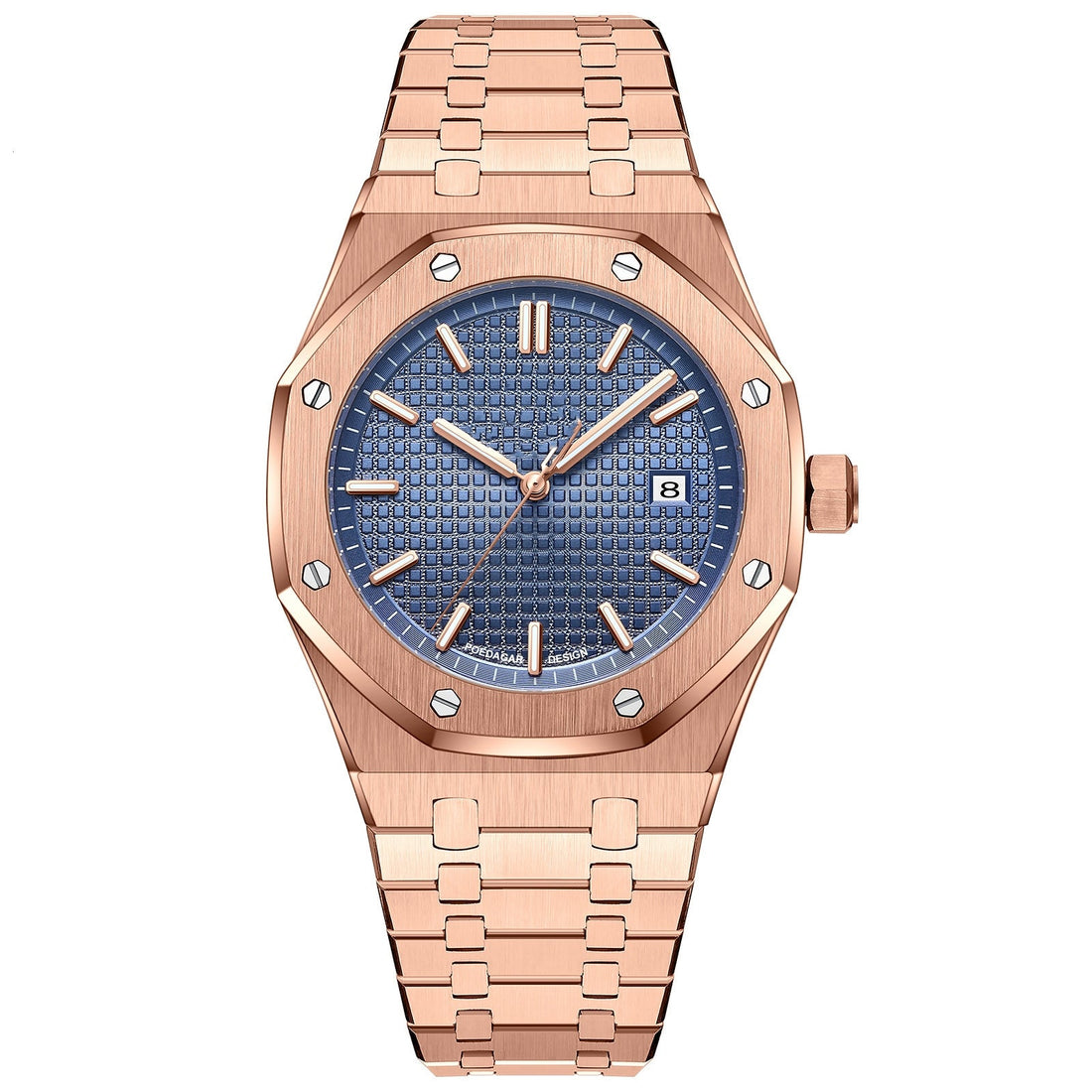 Poedagar™ Élégance Royale – Montre de Luxe Quartz en Acier Inoxydable