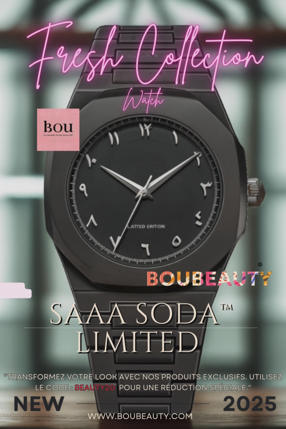 SAAA Soda Édition Limitée – Montre Unisexe Élégante Étanche