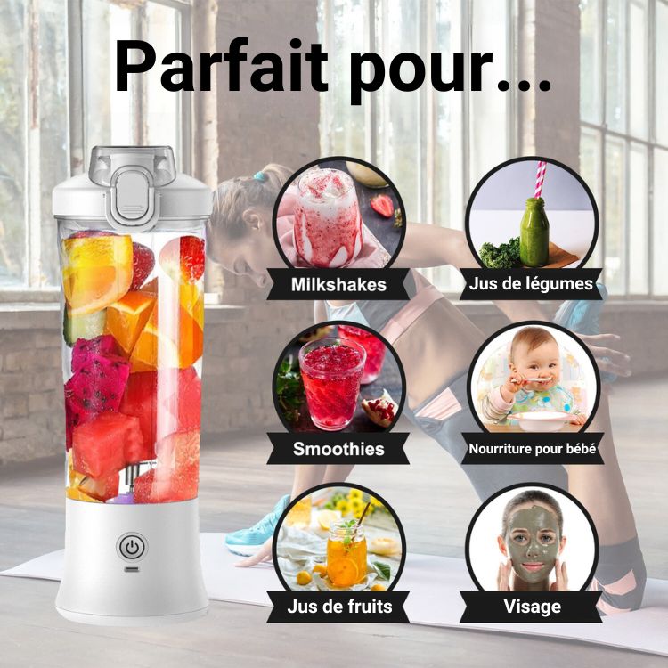 VitaFusion ™  Le mixeur de poche pour smoothies et shakes délicieux